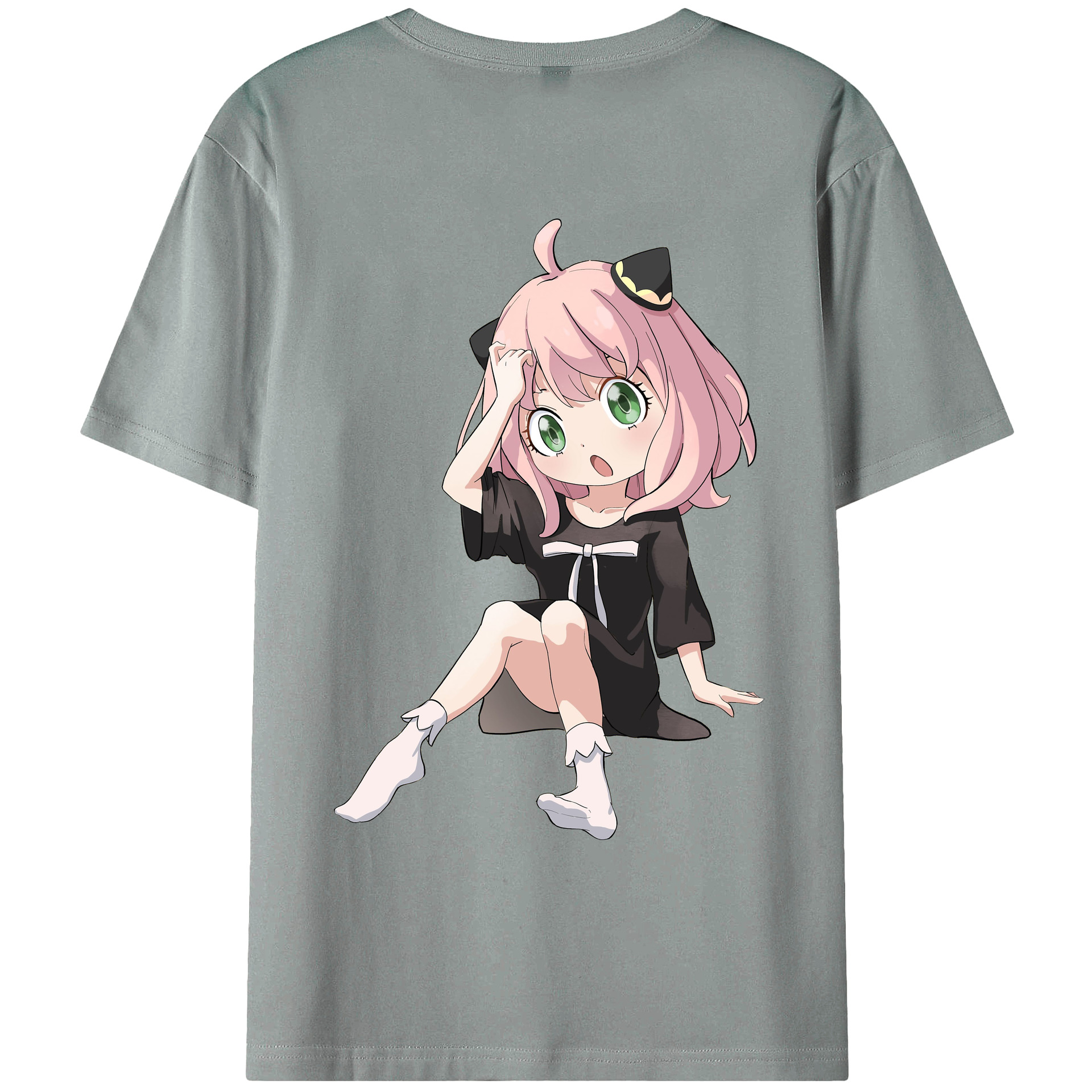 （画像用） SPY×FAMILY间谍家家酒 綿100％ メンズ半袖Tシャツ（バックプリント） 通気性